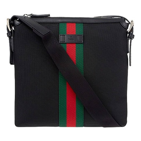 New GUCCI messenger bag Techno Canvas Web Flat Messenger Medium size crossbo… - Picture 3 of 9